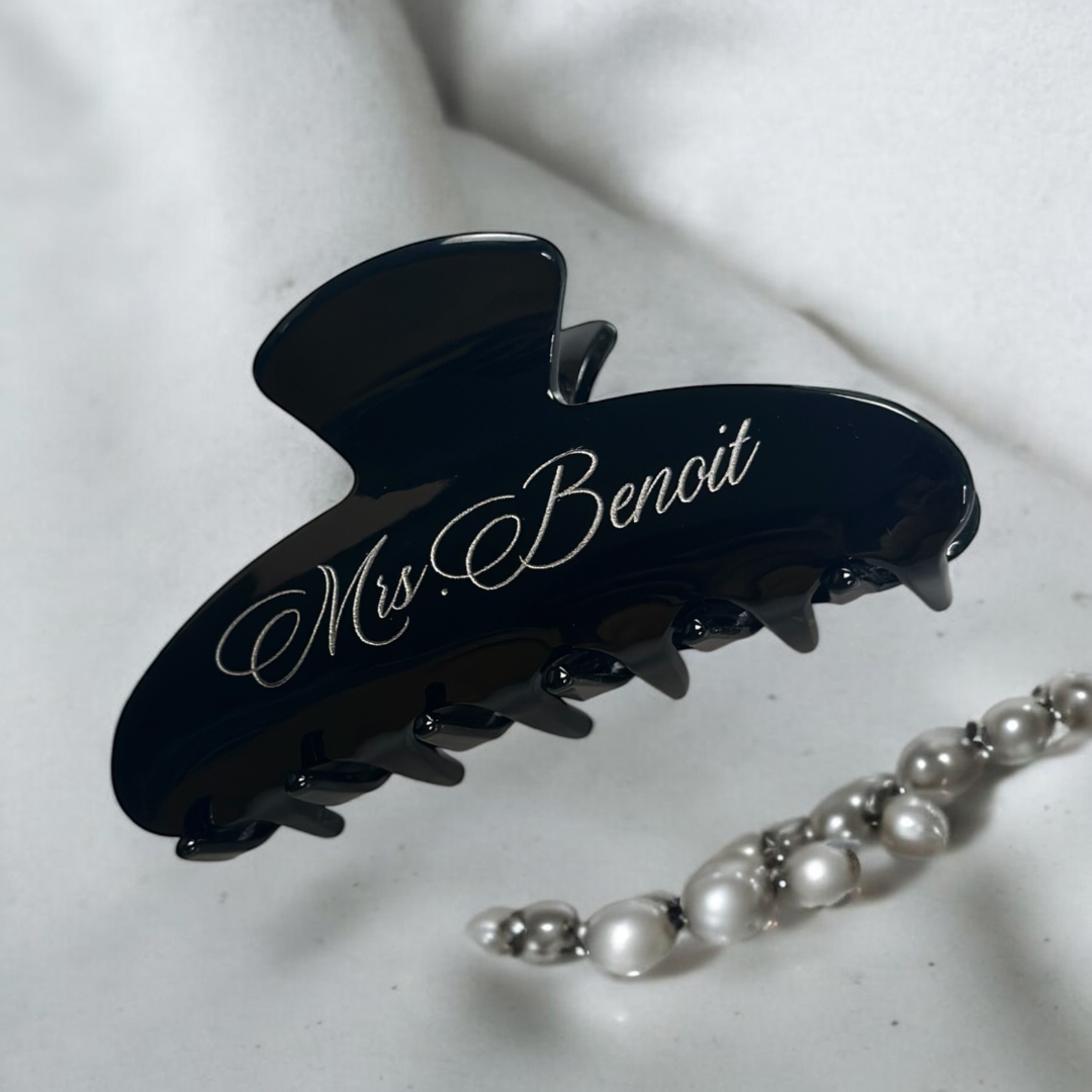 Engraved Compact Mirror & Clip